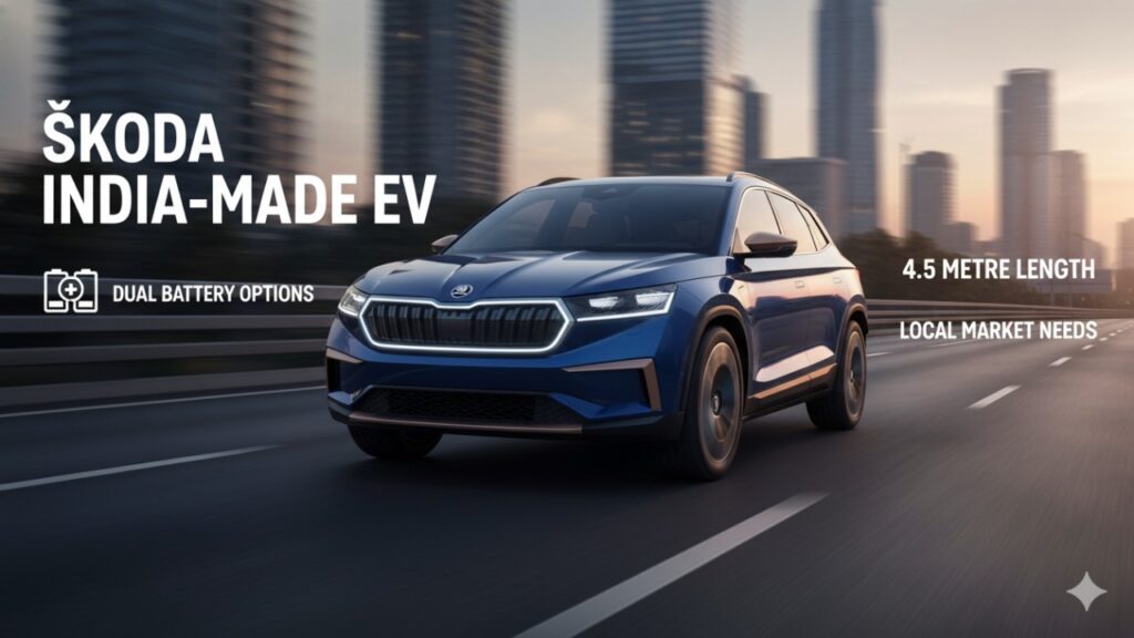 Skoda’s India-Made EV to Feature Unique Design