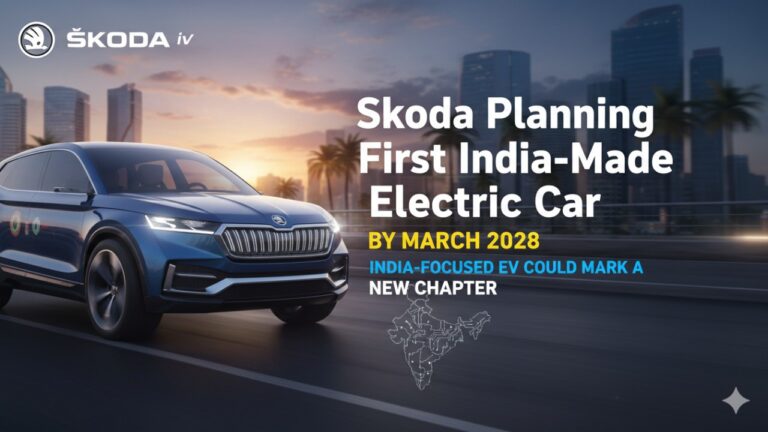 Skoda Planning First India-Made Electric Car by March 2028